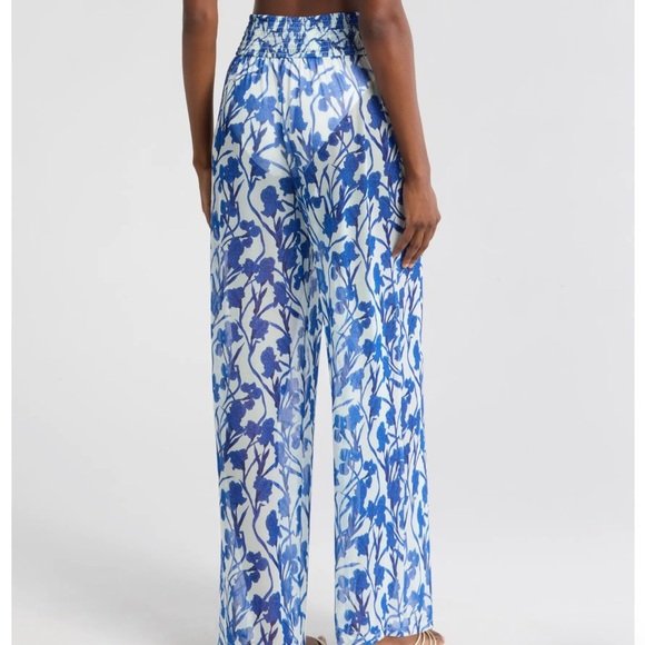 NWT ANTHRO HUTCH Eliza Floral Cover-Up Pants | Vining Orchids | Size M - Picture 2 of 8